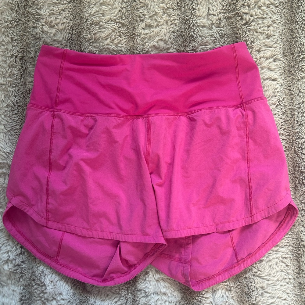 Lululemon speed ups size 4, 4 inch, high rise